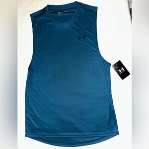 Under Armour Teal Velocity Muscle Athletic Tank Top,  Loose Fit- Men’s Small NWT